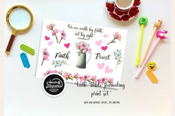 Bible Journaling on Faith Christian Art Illustrations