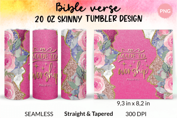 Christian Tumbler Made to Worship Png: Designer Review for Crafts