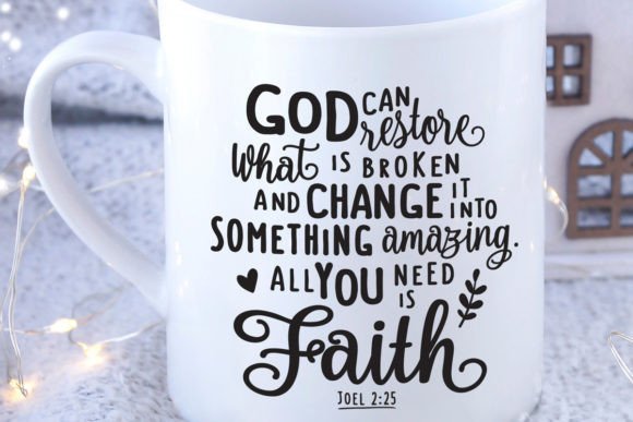 GOD Can Restore, Christian SVG for Crafts