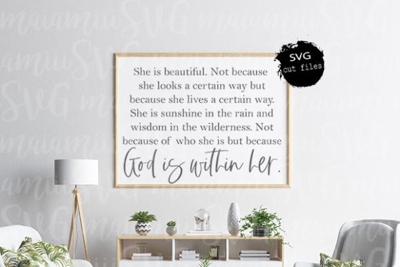 God is Within Her Svg, Crafts