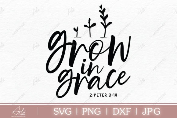 GROW in GRACE Christian SVG Review for Branding & Crafts