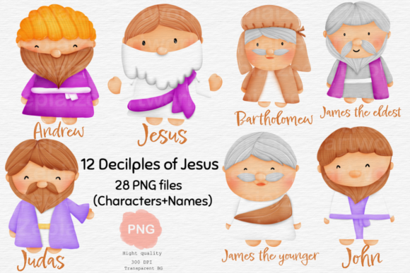 Jesus and Deciples for Bible Class Illustrations