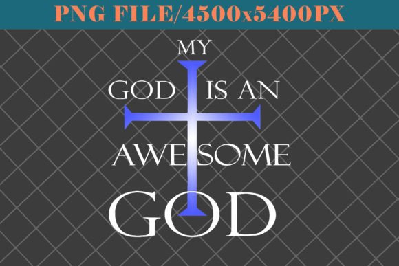 My God is an Awesome God Christian Print Templates