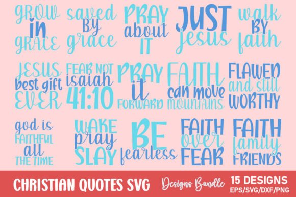 Tote Christian Quotes Typography: Faith-Focused Graphic Templates